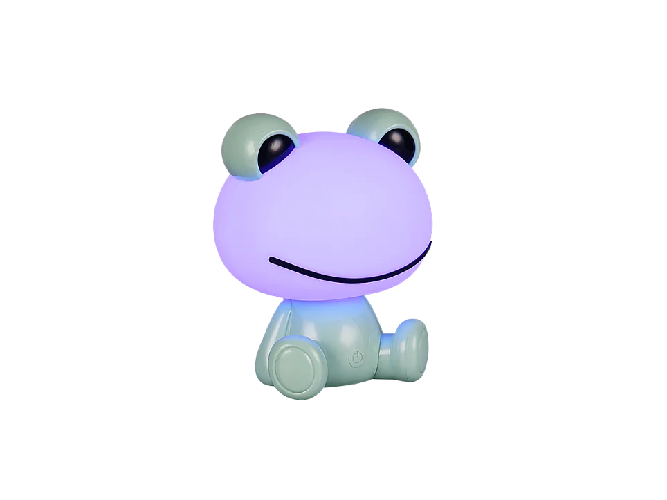 Lampada da tavolo LED, plastica, verde, 19,5x24,5x16,5 cm, Hopper