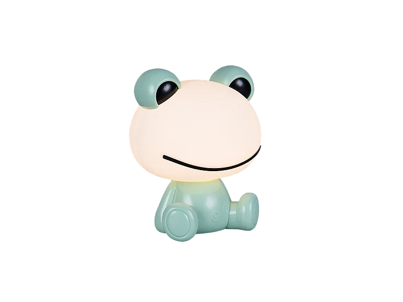 Lampada da tavolo LED, plastica, verde, 19,5x24,5x16,5 cm, Hopper