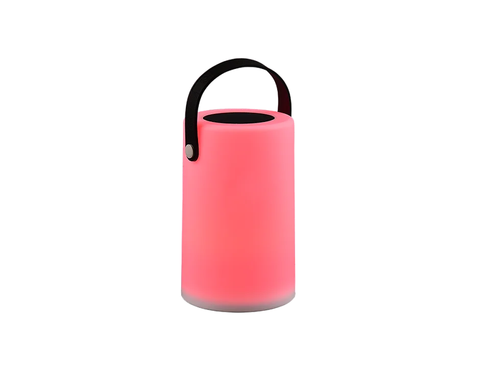 Lampada da tavolo da esterno LED, plastica, bianco, 13x20,5x13 cm, Garcia