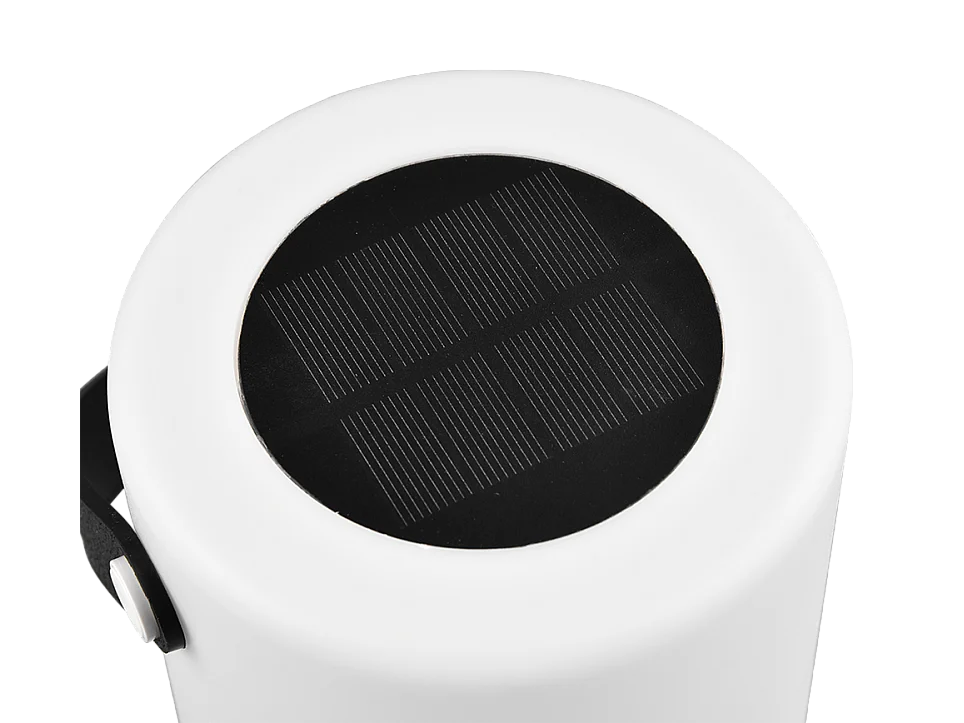 Lampada da tavolo da esterno LED, plastica, bianco, 13x20,5x13 cm, Garcia