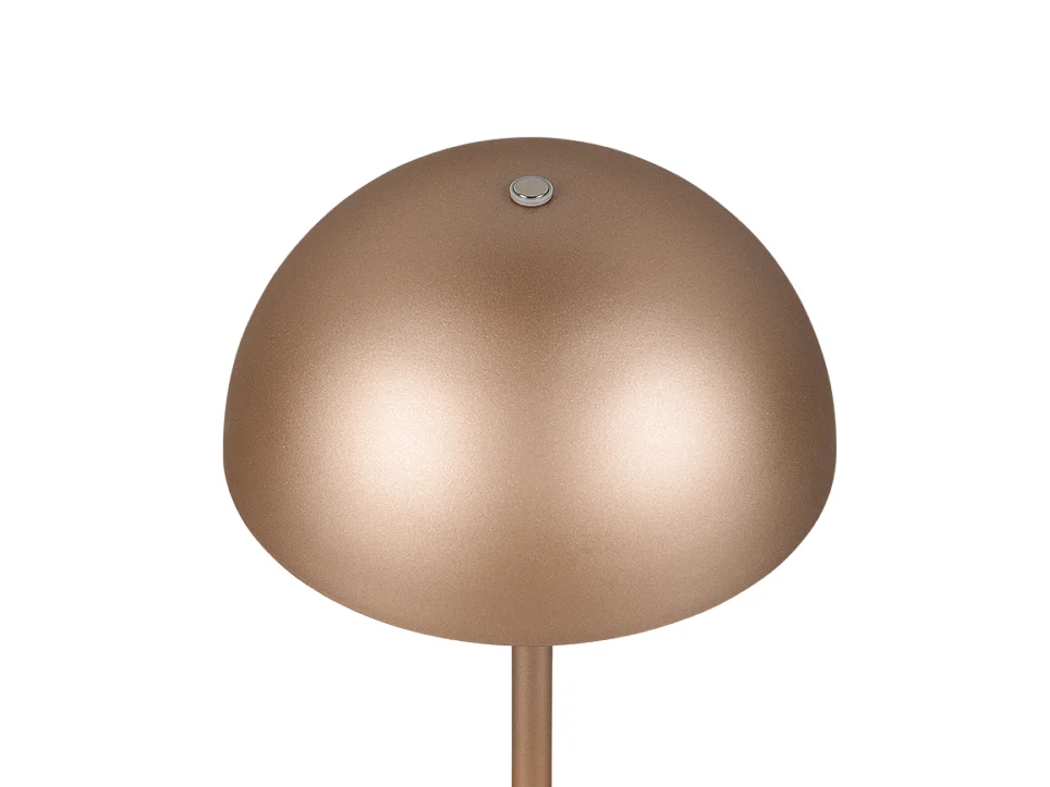 Lampada da tavolo LED, metallo, caffè, 13x21x13 cm, Munoz