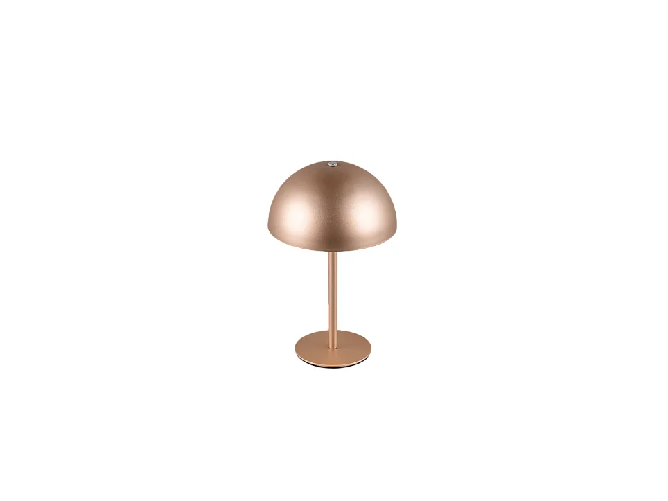 Lampada da tavolo LED, metallo, caffè, 13x21x13 cm, Munoz