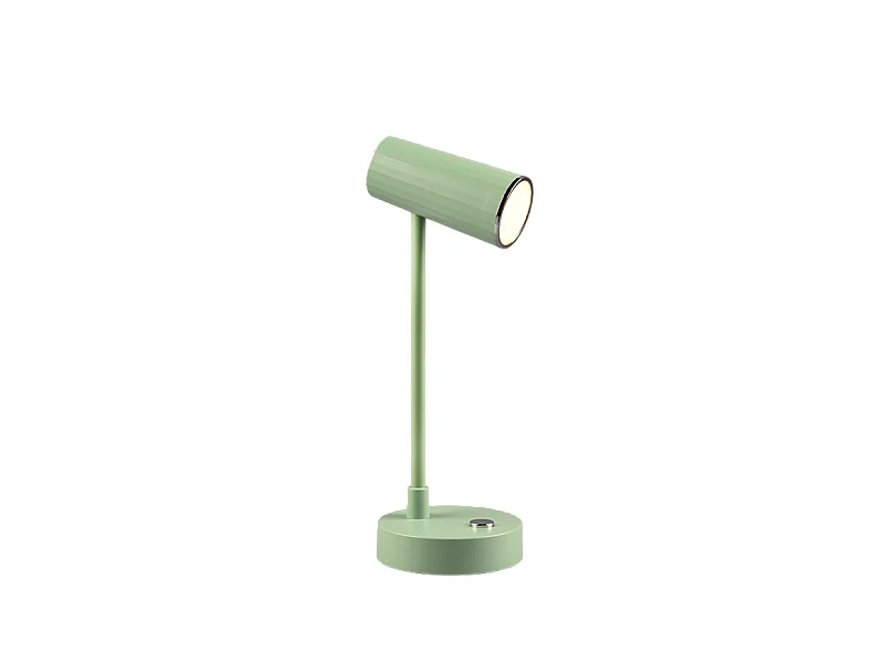 Lampada da tavolo LED, plastica, verde, 10x28x11 cm, Lenny