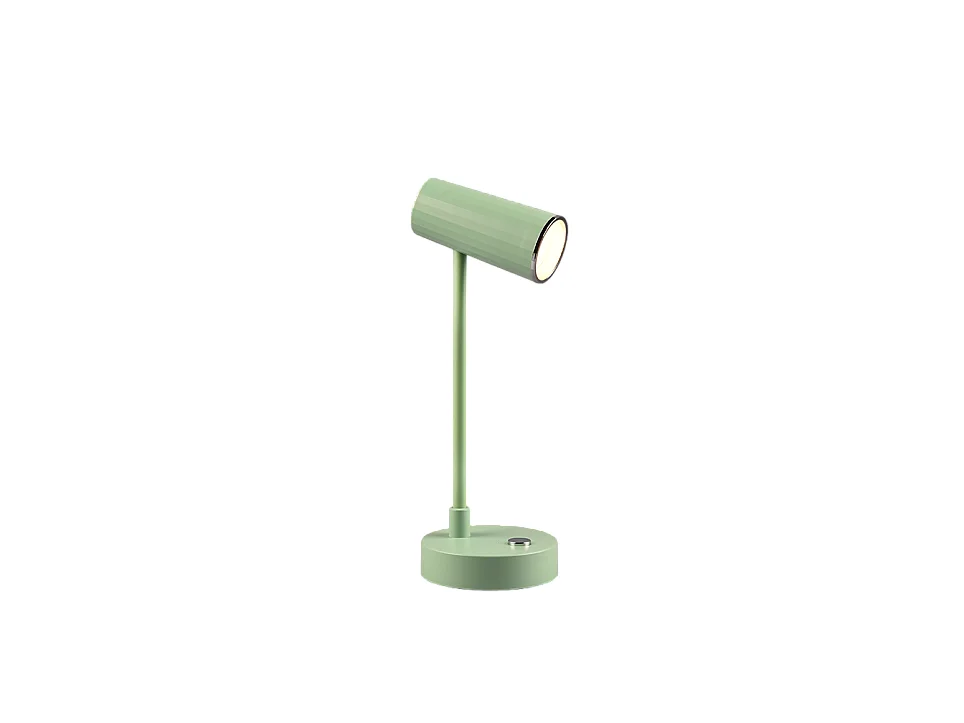 Lampada da tavolo LED, plastica, verde, 10x28x11 cm, Lenny