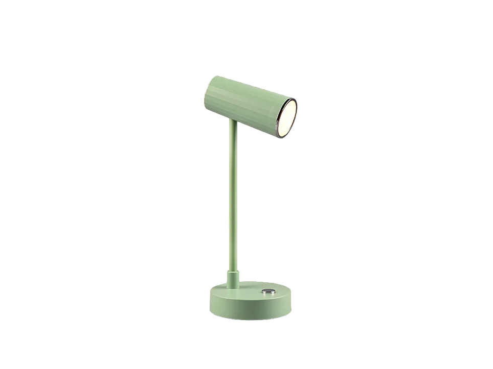 Lampada da tavolo LED, plastica, verde, 10x28x11 cm, Lenny