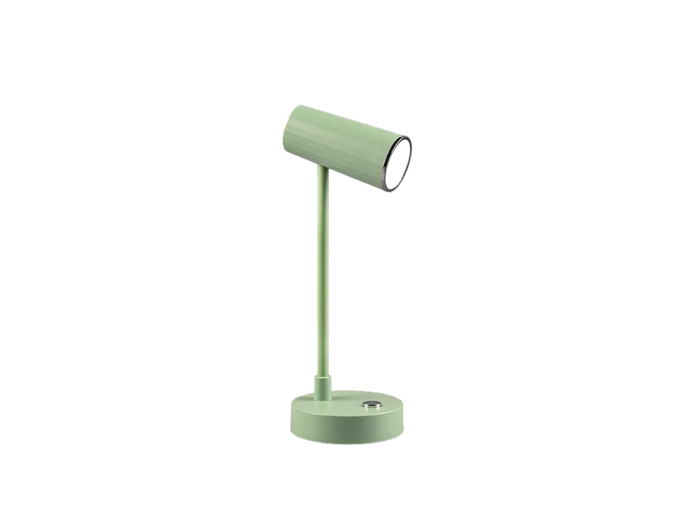 Lampada da tavolo LED, plastica, verde, 10x28x11 cm, Lenny