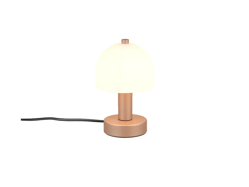 Lampada da tavolo, metallo, caffè, 12x19x12 cm, Glenn