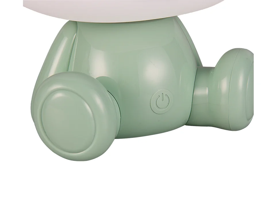 Lampada da tavolo LED, plastica, verde, 21x25,5x19 cm, Cutie