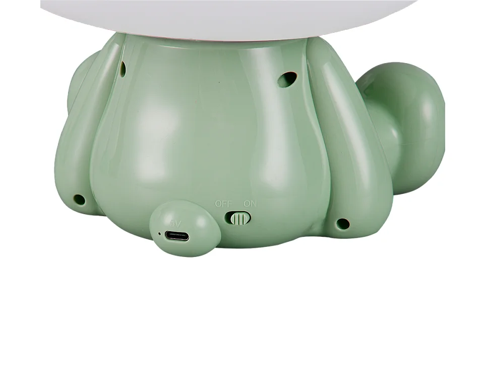 Lampada da tavolo LED, plastica, verde, 21x25,5x19 cm, Cutie