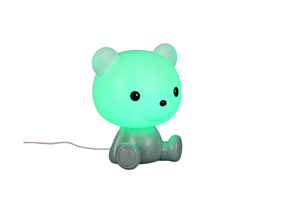 Lampada da tavolo LED, plastica, verde, 21x25,5x19 cm, Cutie