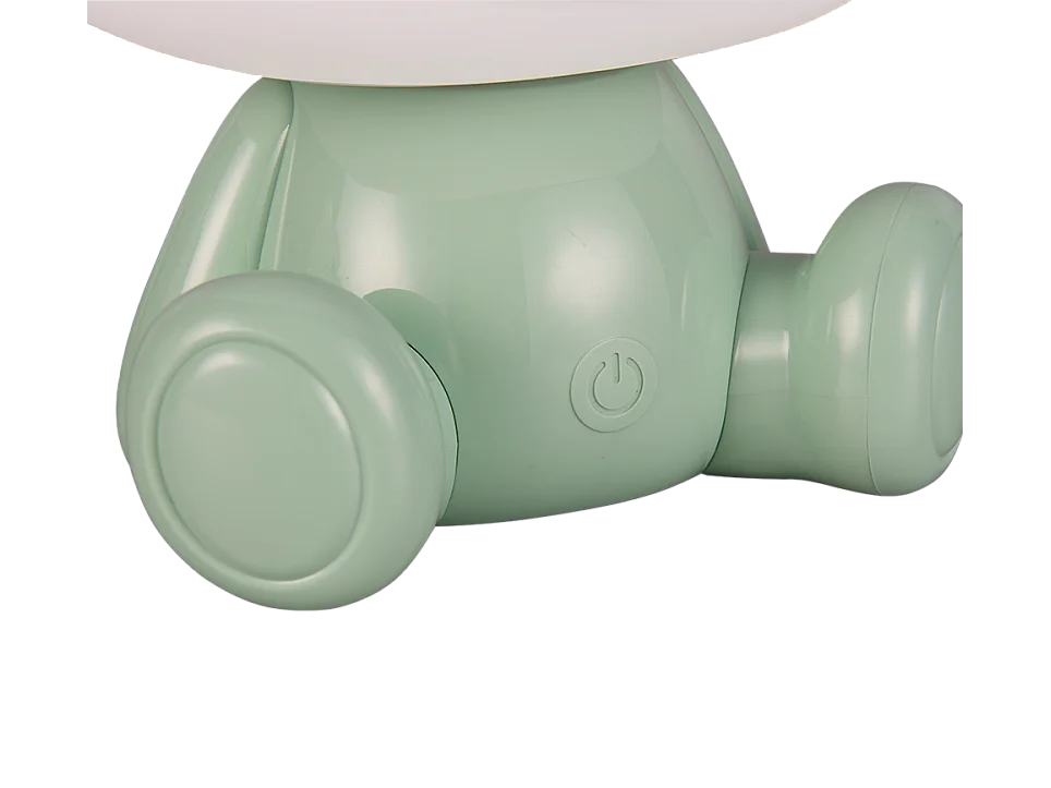 Lampada da tavolo LED, plastica, verde, 21x25,5x19 cm, Cutie
