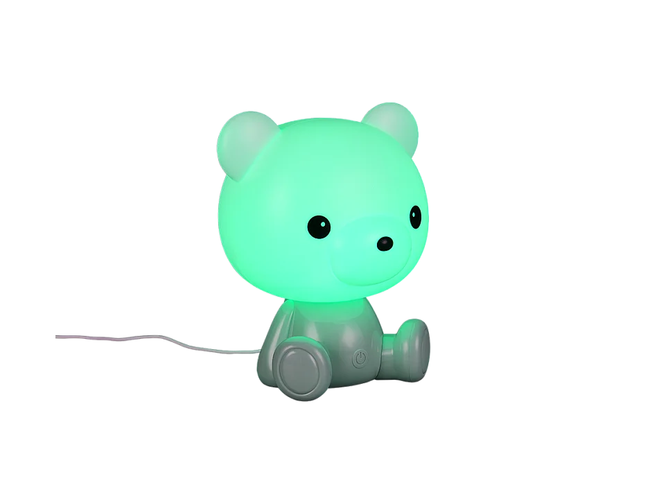 Lampada da tavolo LED, plastica, verde, 21x25,5x19 cm, Cutie