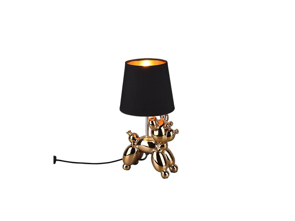 Lampada da tavolo, ceramica, oro, 17x33x16 cm, Bello