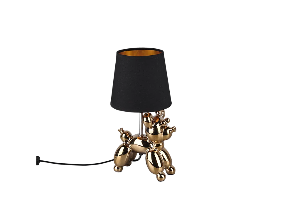 Lampada da tavolo, ceramica, oro, 17x33x16 cm, Bello