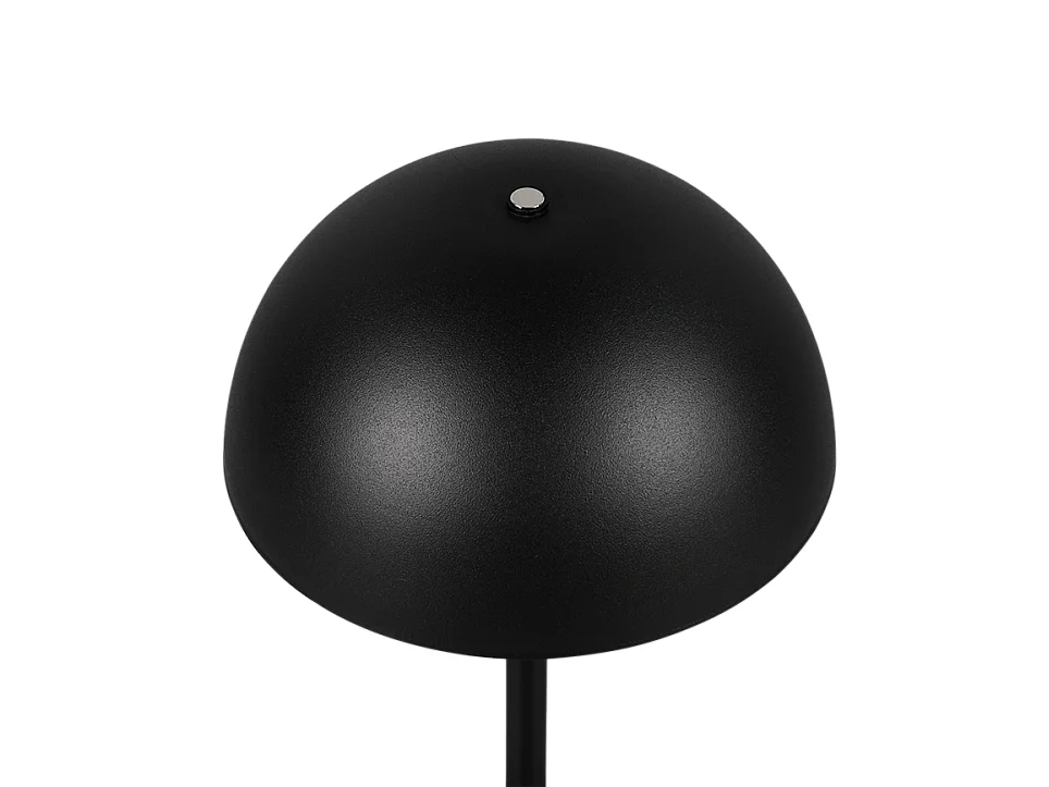 Lampada da tavolo LED, metallo, nero opaco, 13x21x13 cm, Munoz