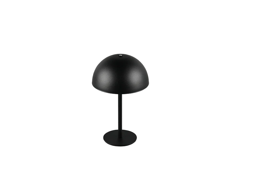 Lampada da tavolo LED, metallo, nero opaco, 13x21x13 cm, Munoz
