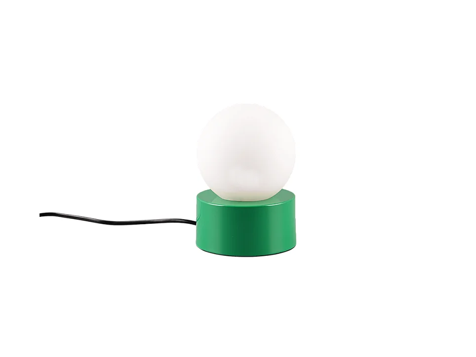 Lampada da tavolo, metallo, verde, 12x17x12 cm, Countess