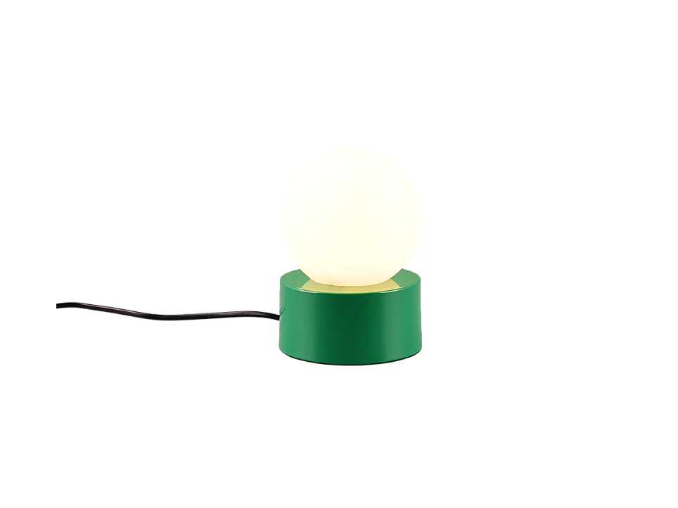 Lampada da tavolo, metallo, verde, 12x17x12 cm, Countess