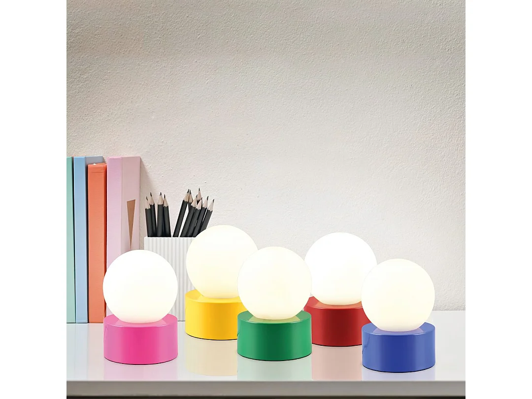 Lampada da tavolo, metallo, verde, 12x17x12 cm, Countess