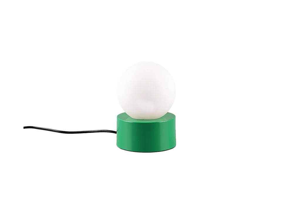 Lampada da tavolo, metallo, verde, 12x17x12 cm, Countess