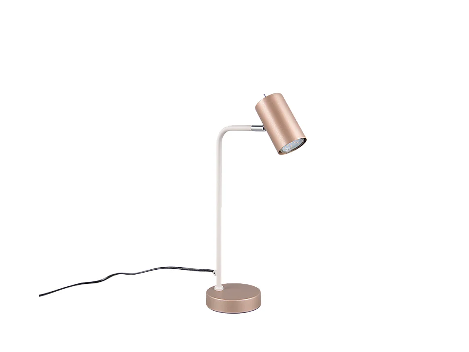 Lampada da tavolo, metallo, caffè, 25x45x12 cm, Marley