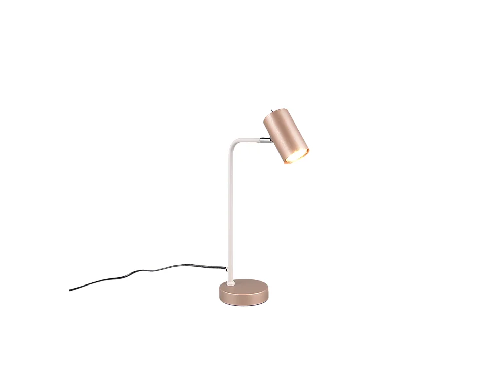Lampada da tavolo, metallo, caffè, 25x45x12 cm, Marley