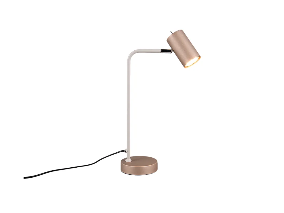 Lampada da tavolo, metallo, caffè, 25x45x12 cm, Marley