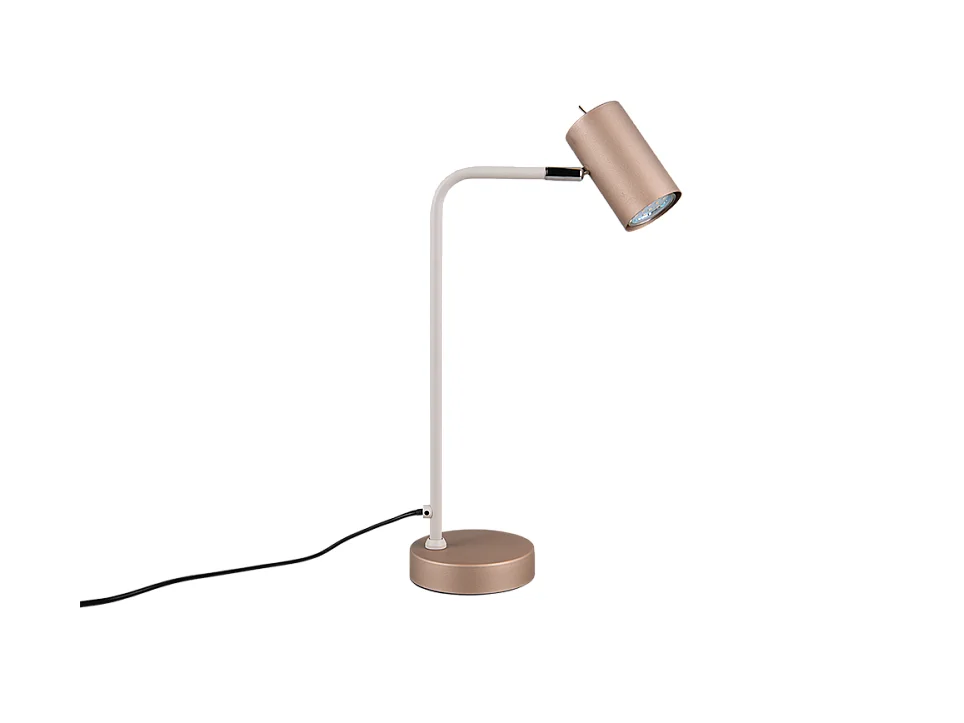 Lampada da tavolo, metallo, caffè, 25x45x12 cm, Marley