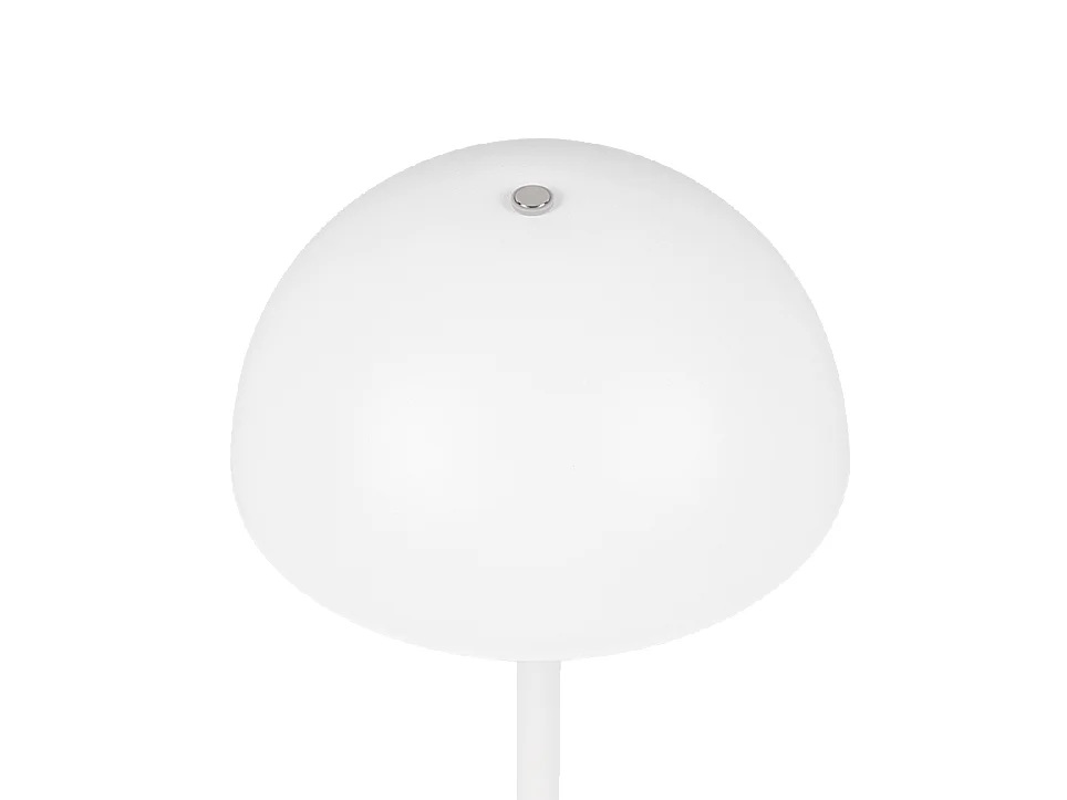 Lampada da tavolo LED, metallo, bianco opaco, 13x21x13 cm, Munoz