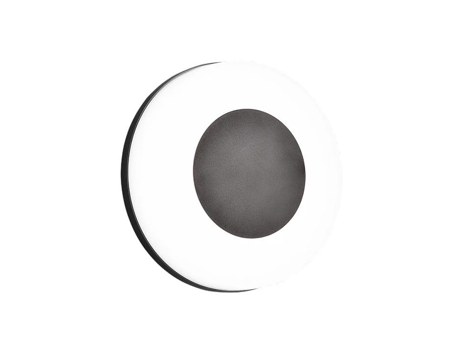 Applique da esterno LED, plastica, nero opaco, 25x25x8 cm, Morena