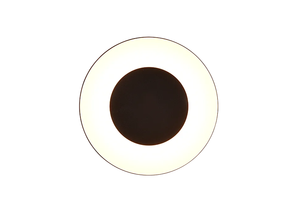 Applique da esterno LED, plastica, nero opaco, 25x25x8 cm, Morena