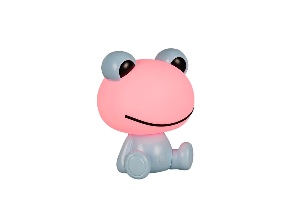 Lampada da tavolo LED, plastica, azzurro, 19,5x24,5x16,5 cm, Hopper