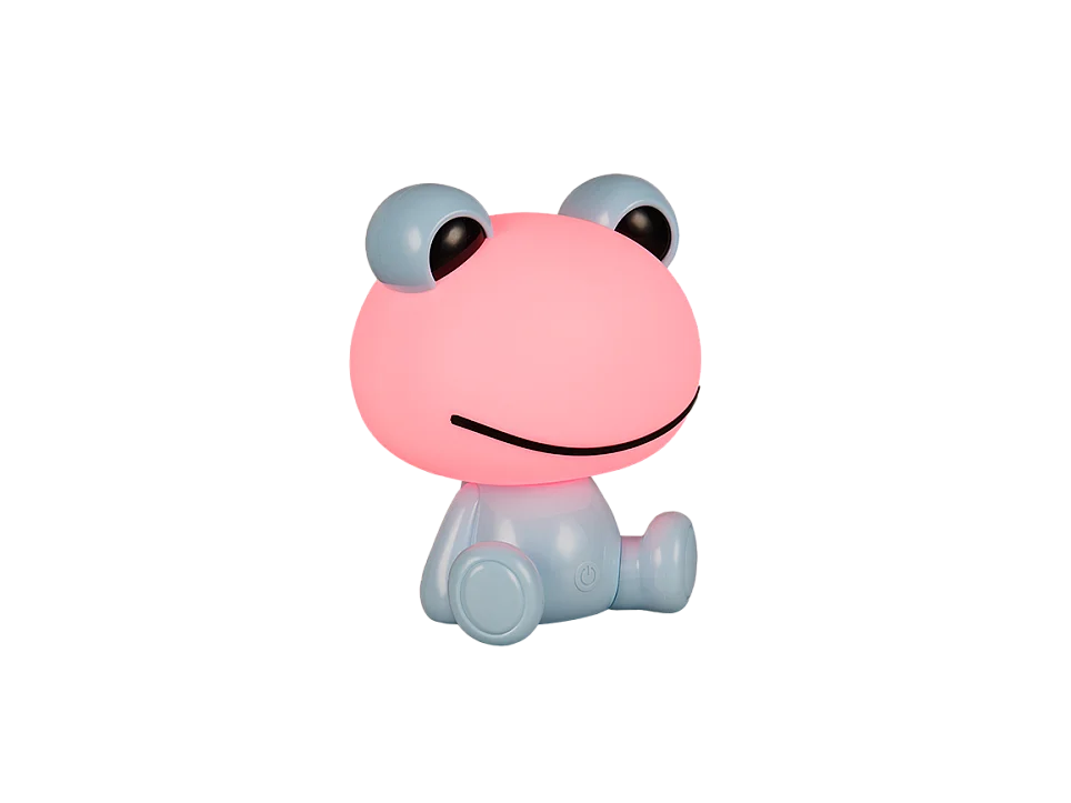 Lampada da tavolo LED, plastica, azzurro, 19,5x24,5x16,5 cm, Hopper