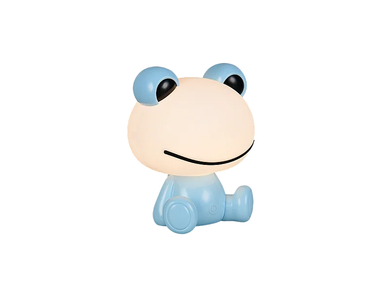 Lampada da tavolo LED, plastica, azzurro, 19,5x24,5x16,5 cm, Hopper