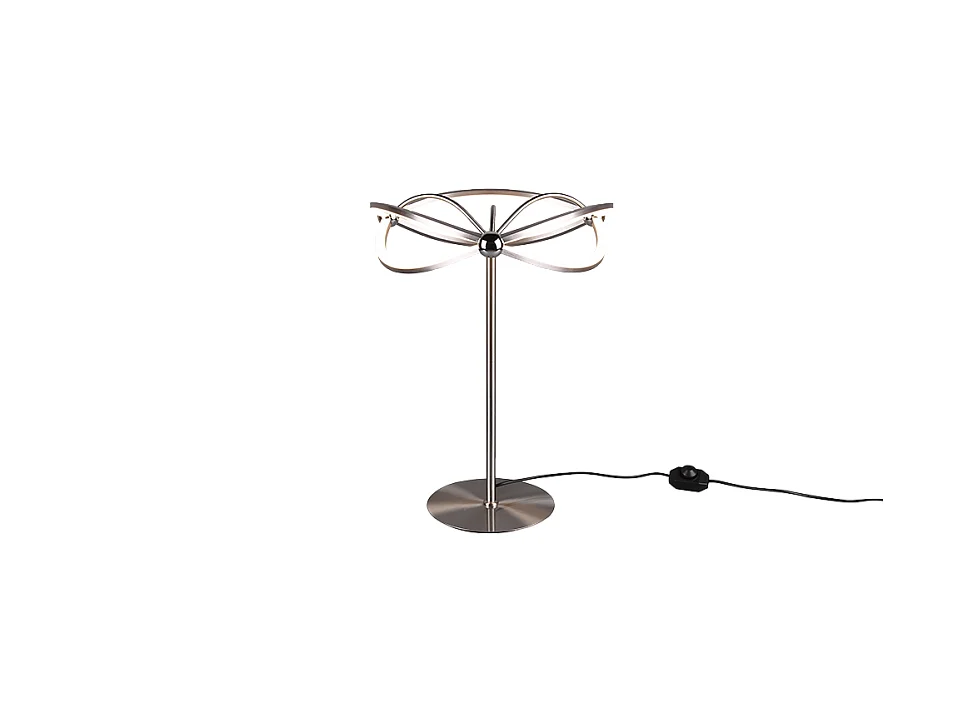 Lampada da tavolo LED, metallo, nichel opaco, 41x50x41 cm, Charivari