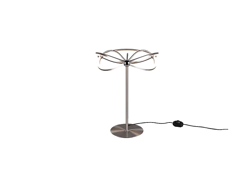 Lampada da tavolo LED, metallo, nichel opaco, 41x50x41 cm, Charivari