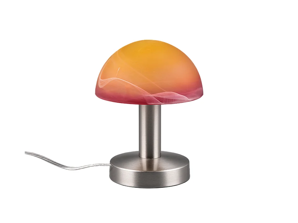 Lampada da tavolo, metallo, nichel opaco, 15x21x15 cm, Fynn Ii