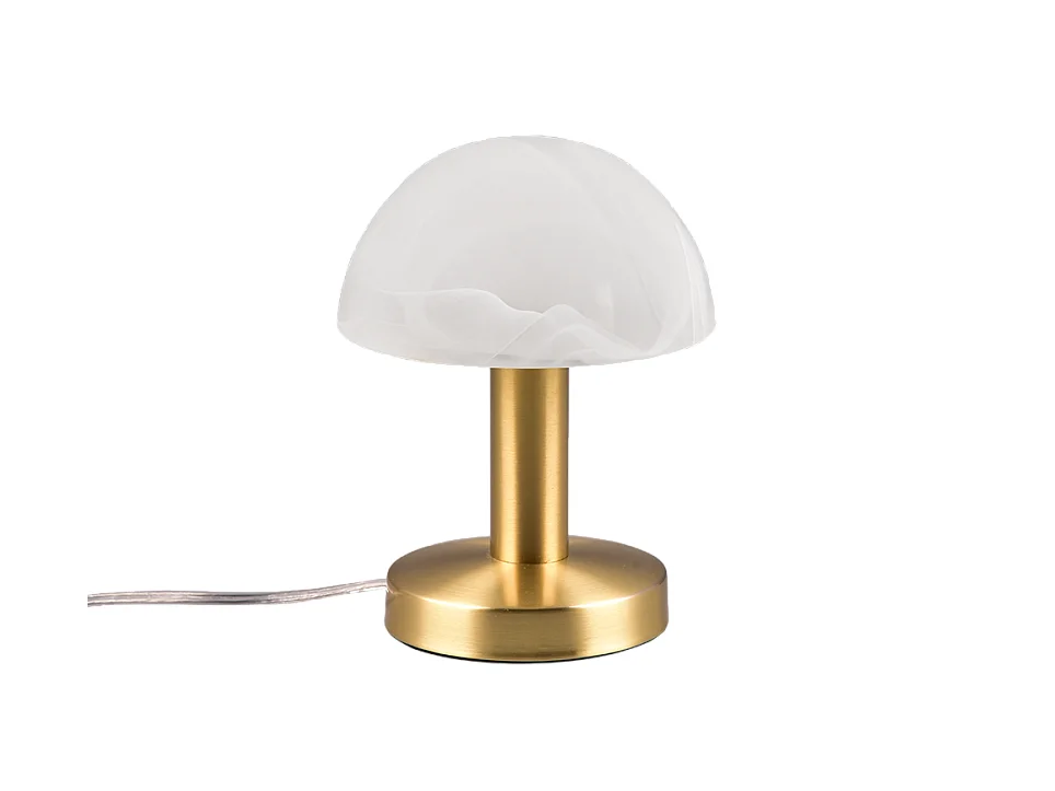 Lampada da tavolo, metallo, ottone satinato, 15x21x15 cm, Fynn Ii