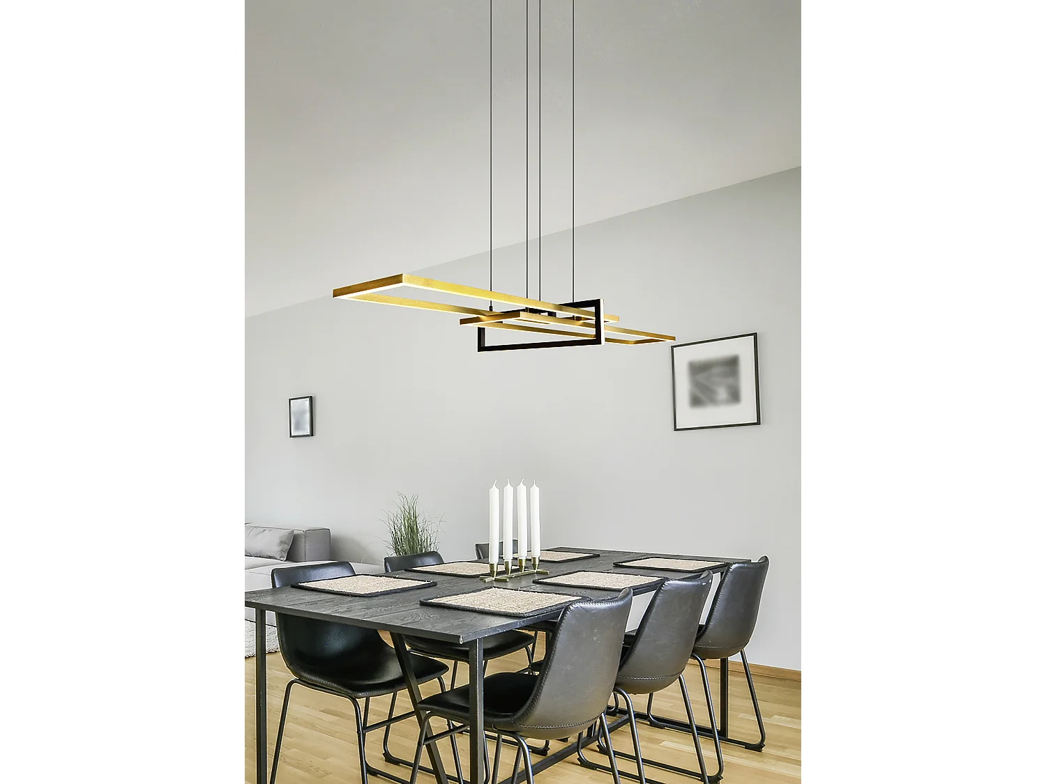 Hanglamp SALINAS - 0x0x150 cm - Goud