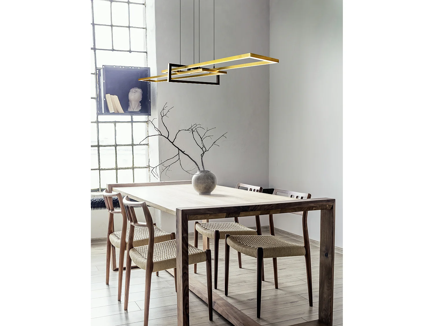 Hanglamp SALINAS - 0x0x150 cm - Goud