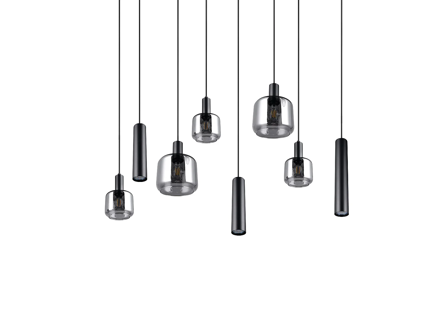 Hanglamp MATARO - 0x0x150 cm - Zwart