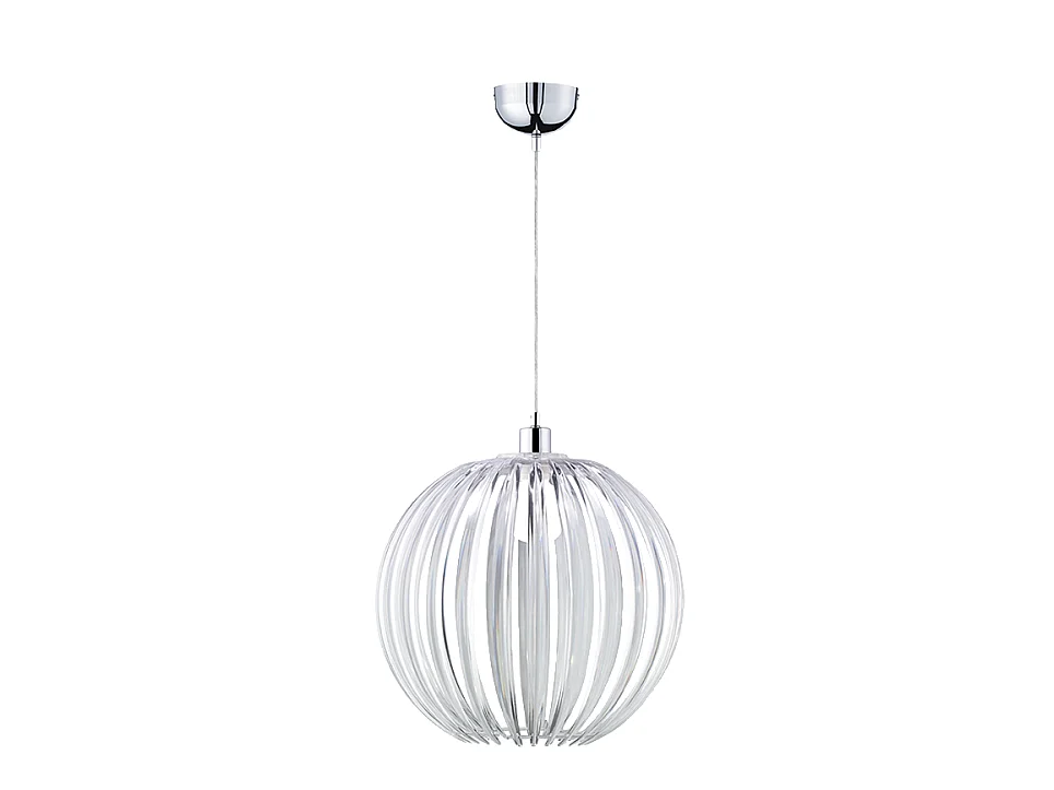Lampada a sospensione, acrilico, trasparente, 40x150x40 cm, Zucca