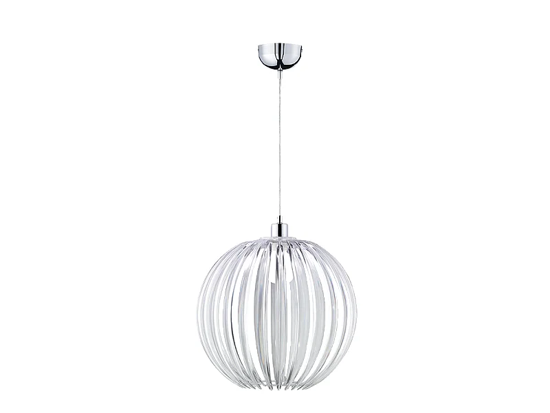 Lampada a sospensione, acrilico, trasparente, 40x150x40 cm, Zucca