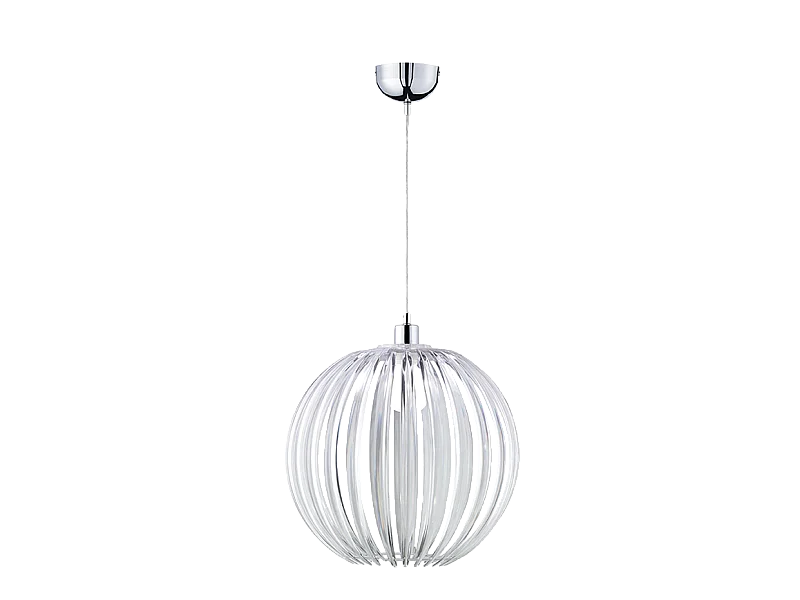 Lampada a sospensione, acrilico, trasparente, 40x150x40 cm, Zucca