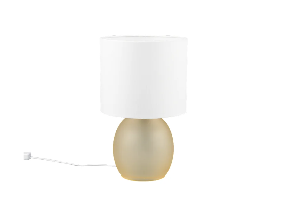 Lampada da tavolo, vetro, ambra, 18x29x18 cm, Vela