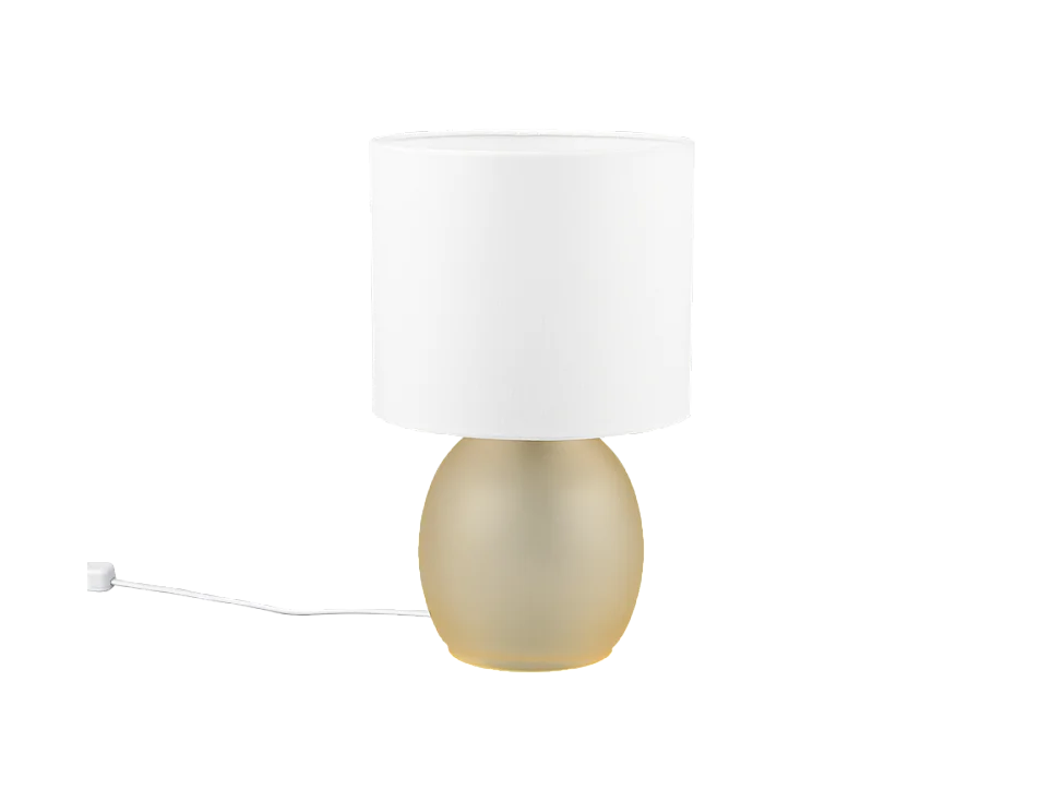 Lampada da tavolo, vetro, ambra, 18x29x18 cm, Vela