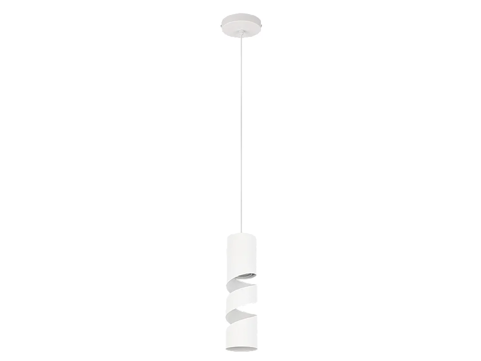Lampada a sospensione, metallo, bianco opaco, 12x150x12 cm, Stream