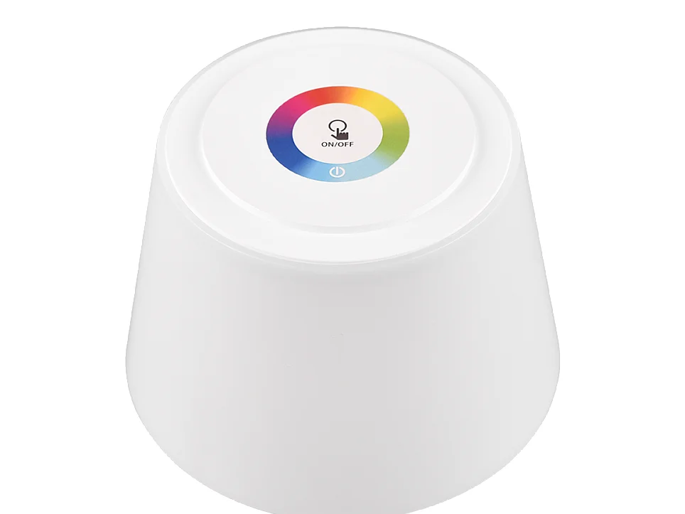 Lampada da tavolo da esterno LED, plastica, bianco opaco, 13x30x13 cm, Sanchez