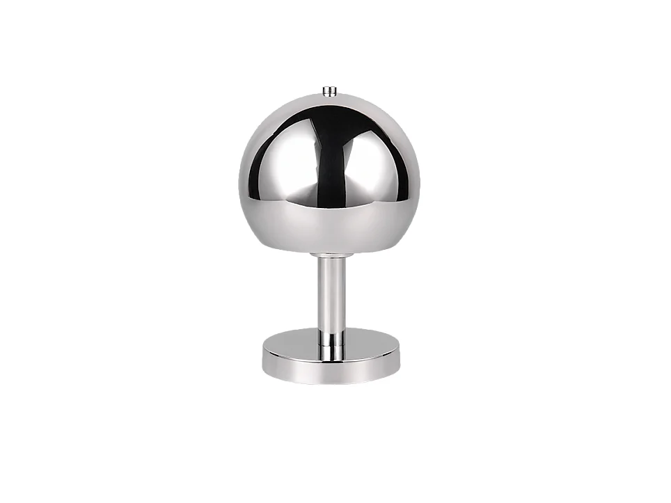 Lampada da tavolo, metallo, cromo, 18x29x18 cm, Boccia