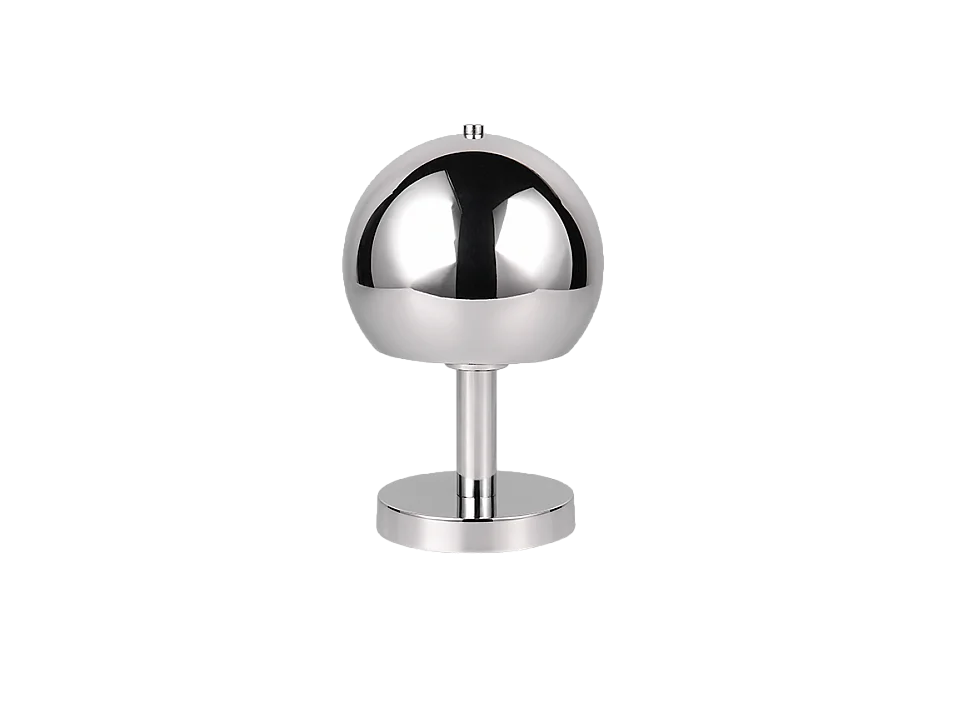 Lampada da tavolo, metallo, cromo, 18x29x18 cm, Boccia